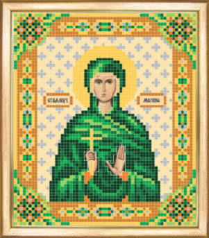 Схема для вышивания СБИ-038 Именная икона святая мученица Марина. Схема для вышивания бисером