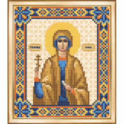Именная икона святая мученица София. Схема для вышивания бисером (арт. СБИ-056)