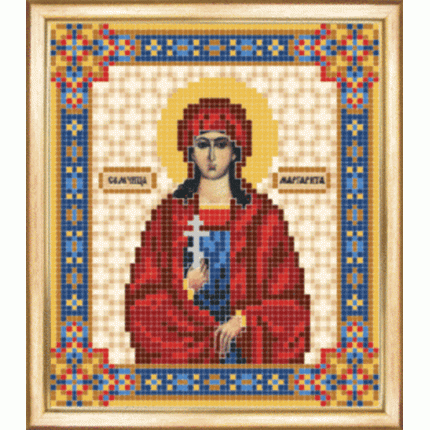 Именная икона св. мученица Маргарита. Схема для вышивания бисером (арт. СБИ-067)