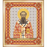 Чаривна Мить СБИ-074 Именная икона святой Григорий Богослов. Схема для вышивания бисером 