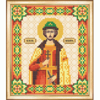 Чаривна Мить СБИ-076 Именная икона святой князь Игорь. Схема для вышивания бисером 