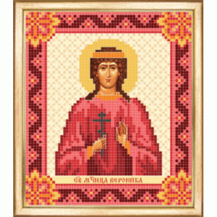Именная икона св. мученица Вероника. Схема для вышивания бисером (арт. СБИ-078)