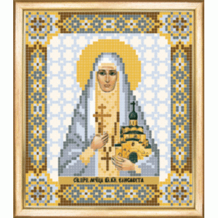 Именная икона св.преподобная мученица Елизавета. Схема для вышивания бисером (арт. СБИ-079)