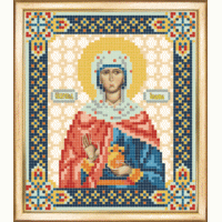 Чаривна Мить СБИ-082 Именная икона св. праведная Иоанна (Жанна, Яна). Схема для вышивания бисером 