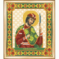 Чаривна Мить СБИ-087 Именная икона св.благоверный князь Борис. Схема для вышивания бисером 