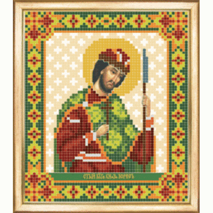 Именная икона св.благоверный князь Борис. Схема для вышивания бисером (арт. СБИ-087)