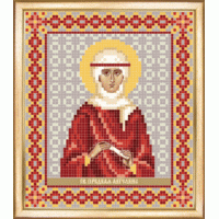Чаривна Мить СБИ-091 Именная икона святая праведная Ангелина. Схема для вышивания бисером 