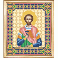 Чаривна Мить СБИ-092 Именная икона святой мученик Валентин. Схема для вышивания бисером 