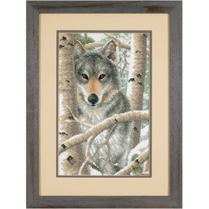 Набор для вышивания 03228 Wintry Wolf (Зимний волк)