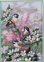 Набор для вышивания 06884 Chickadees in Spring (Синички весной)