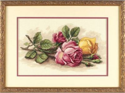 Набор для вышивания 13720 Rose Cuttings (Срезанные розы)