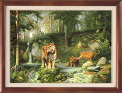 Набор для вышивания 324 Тигры в лесу