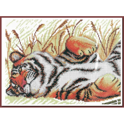 Набор для вышивания 626 Тигр на отдыхе
