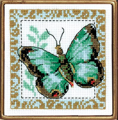 Набор для вышивания 5-056 Бабочка салатная