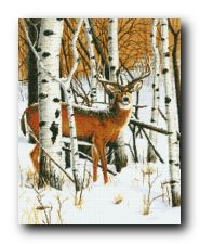 Набор для вышивания 98577 Настороже (On the Lookout (Deer))