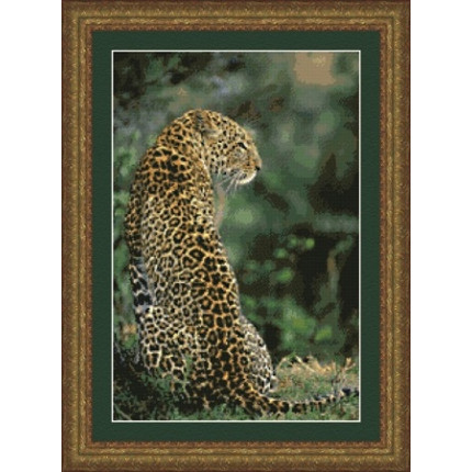 Набор для вышивания 98867 Выжидающий леопард (Leopard in Waiting)