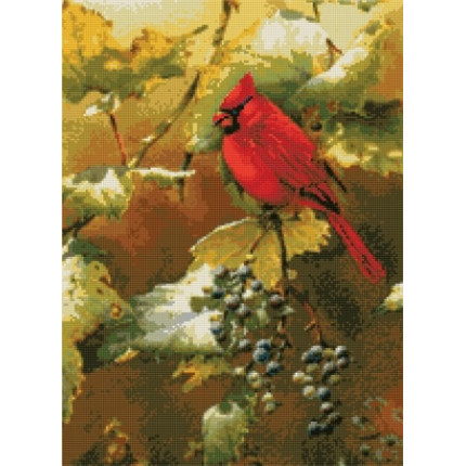 Набор для вышивания 99347 Кардинал на заре (Early Light Cardinal)