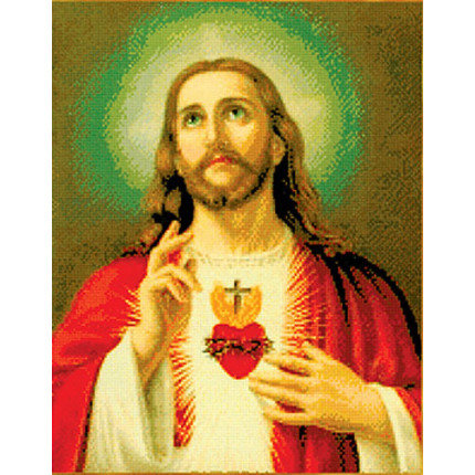 Набор для вышивания DAS-006K Святое сердце Иисуса