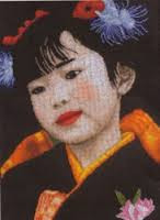 Набор для вышивания 35168 Little Japonese Girl (Маленькая японка)