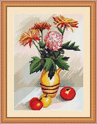 Набор для вышивания B353 Цветы и яблоки