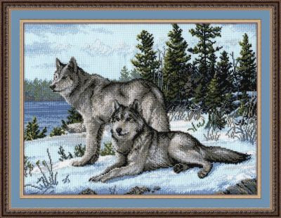 Набор для вышивания 567 Волки