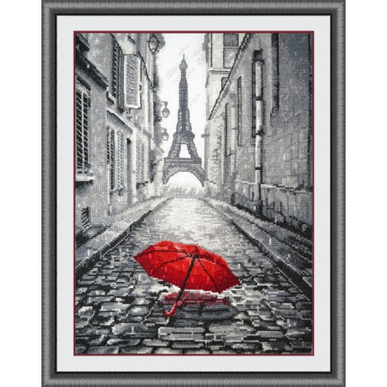 Набор для вышивания 868 В Париже дождь