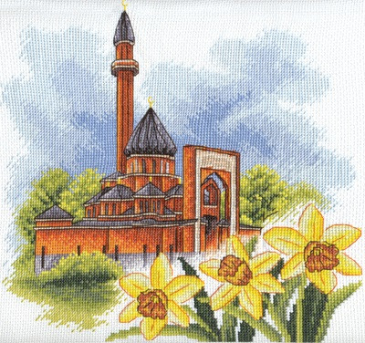 Набор для вышивания МЧ-1407 Мемориальная мечеть в Москве