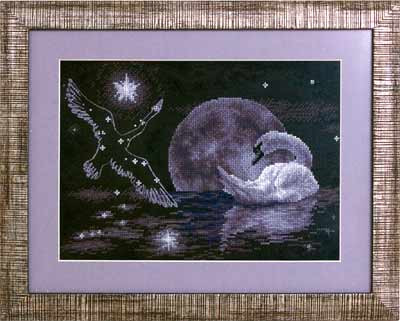 Набор для вышивания ПТ-0631 Лунный лебедь