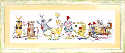 Набор для вышивания ВК-1131 Неделя влюбленного зайца