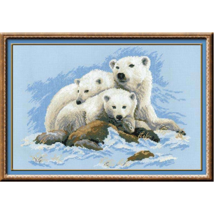 Набор для вышивания 1033 Белые медведи