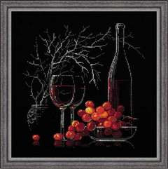 Набор для вышивания 1239 Натюрморт с красным вином