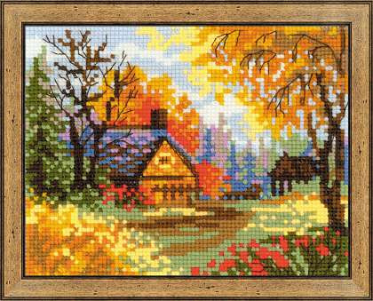 Набор для вышивания 1325 Деревенский пейзаж. Осень