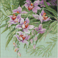 Риолис 1401 Набор для вышивания Сотвори Сама 1401 Тропические орхидеи 34*34 см 