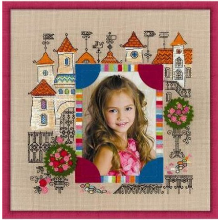 Набор для вышивания 1580 Панно для фотографии "Замок принцессы"