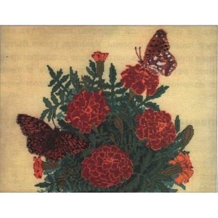 Набор для вышивания R252 Бабочки и цветы