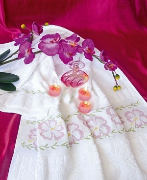 Набор для вышивания ДУ-013 Полотенце "Китайская роза"