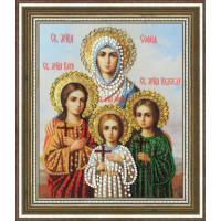 Золотое руно РТ-136 Икона Святых Мучениц Веры Надежды Любви и матери и 
