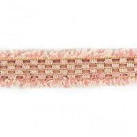 Прочие  Тесьма Шанель шир.2,5см розовый 1 метр 