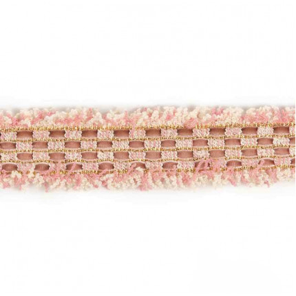 Тесьма Шанель шир.2,5см розовый 1 метр