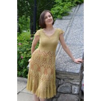 Вязаное платье "Артишоки"