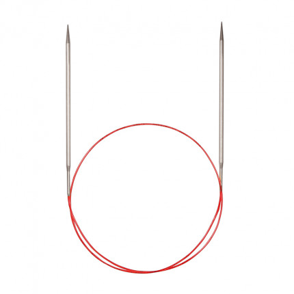 Спицы Addi круговые супергладкие с удлиненным кончиком 80см 5.5мм