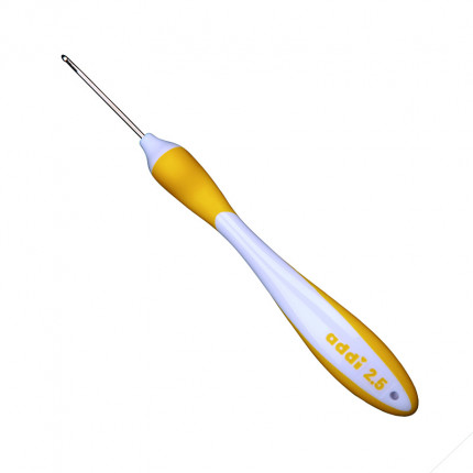 Крючок вязальный addiSwing MAXI 141-7/2,5-17 см. с эргономичной ручкой (арт. Крючок вязальный с эргономичной ручкой)