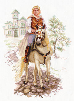 Набор для вышивания 4-17 Юноша на белом коне