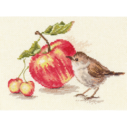 Набор для вышивания 5-22 Птичка и яблоко