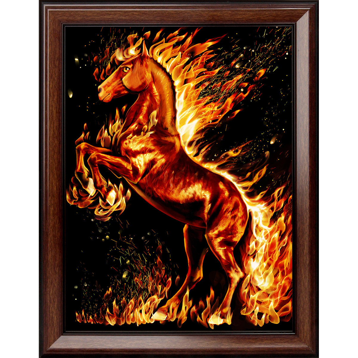 Алмазная мозаика Огненный конь