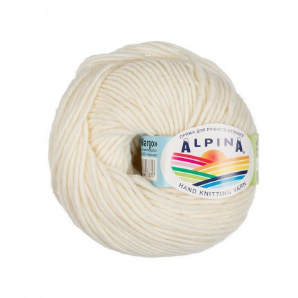 Пряжа для вязания Alpina MARGO 100% мериносовая шерсть 50 г 75 м