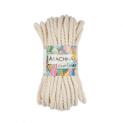 Пряжа для вязания Arachna Craft Maxi №01 натуральный