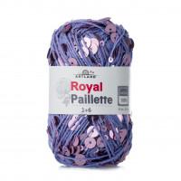 Royal Paillette хлопок 100% с пайетками 3мм и 6 мм Цвет 048 сиреневый с розовым
