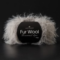 Fur Wool длинный ворс Цвет 32 серый