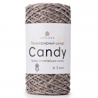 Candy полиэфирный шнур 3мм Цвет 105 розовый
